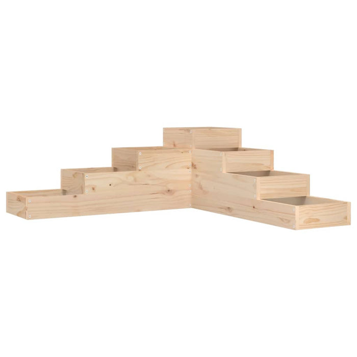 Jardinieră de grădină cu 4 niveluri, 106x104,5x36 cm, lemn masiv de pin WALTI