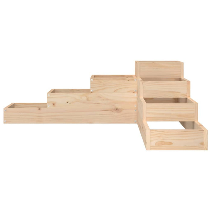 Jardinieră de grădină cu 4 niveluri, 106x104,5x36 cm, lemn masiv de pin WALTI