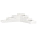 Jardinieră grădină cu 4 niveluri, alb, 106x104,5x36 cm lemn pin - WALTI WALTI