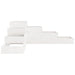 Jardinieră grădină cu 4 niveluri, alb, 106x104,5x36 cm lemn pin - WALTI WALTI