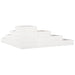 Jardinieră grădină cu 4 niveluri, alb, 106x104,5x36 cm lemn pin - WALTI WALTI
