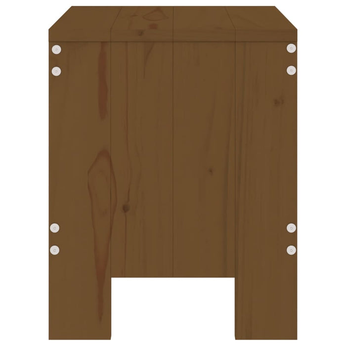 Taburete grădină 2 buc. maro miere 40x36x45 cm lemn masiv pin - WALTI WALTI