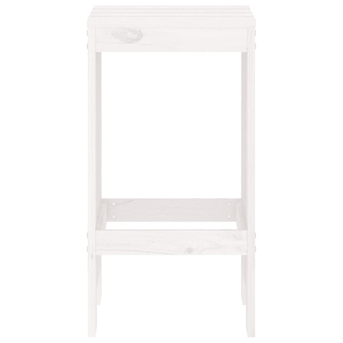 Taburete de bar, 2 buc., alb, 40x36x75 cm, lemn masiv de pin - WALTI WALTI