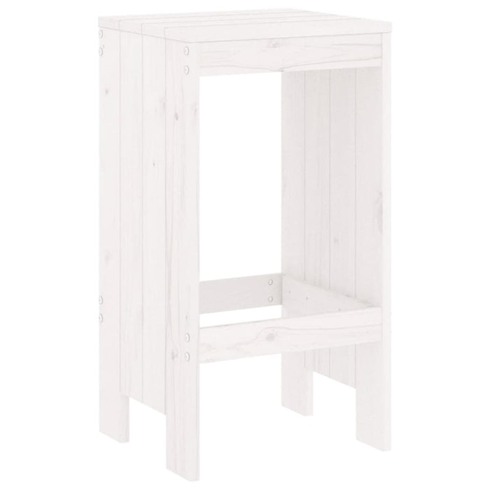 Taburete de bar, 2 buc., alb, 40x36x75 cm, lemn masiv de pin - WALTI WALTI