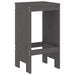 Taburete de bar, 2 buc., gri, 40x36x75 cm, lemn masiv de pin - WALTI WALTI