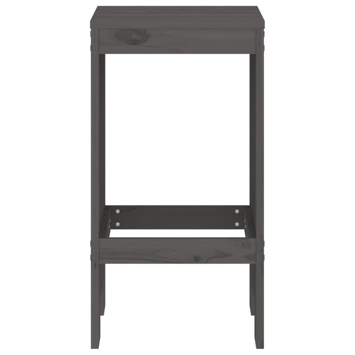 Taburete de bar, 2 buc., gri, 40x36x75 cm, lemn masiv de pin - WALTI WALTI