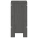 Taburete de bar, 2 buc., gri, 40x36x75 cm, lemn masiv de pin - WALTI WALTI