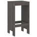 Taburete de bar, 2 buc., gri, 40x36x75 cm, lemn masiv de pin - WALTI WALTI