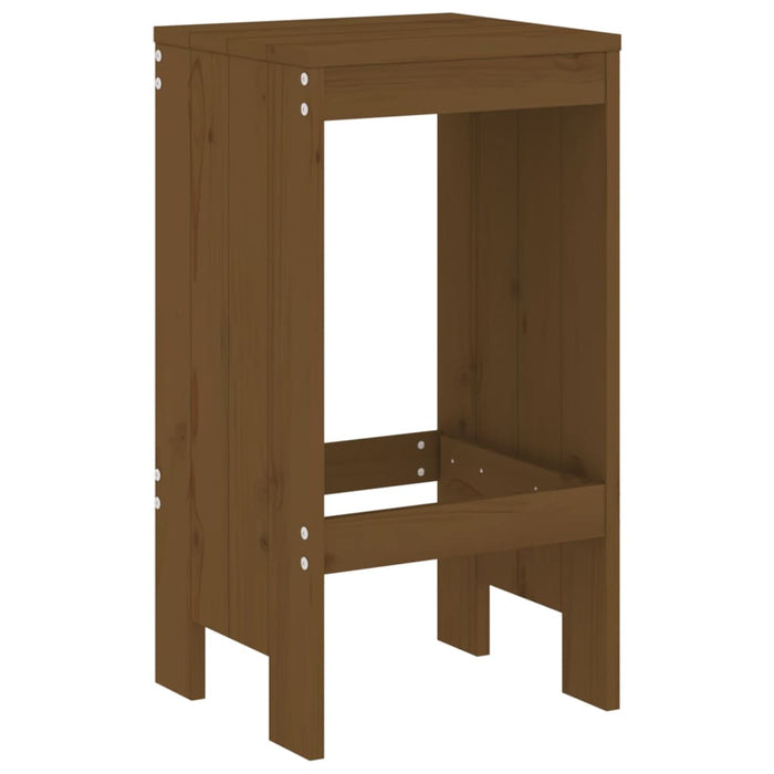 Taburete de bar 2 buc. maro miere 40x36x75 cm lemn masiv de pin - WALTI WALTI