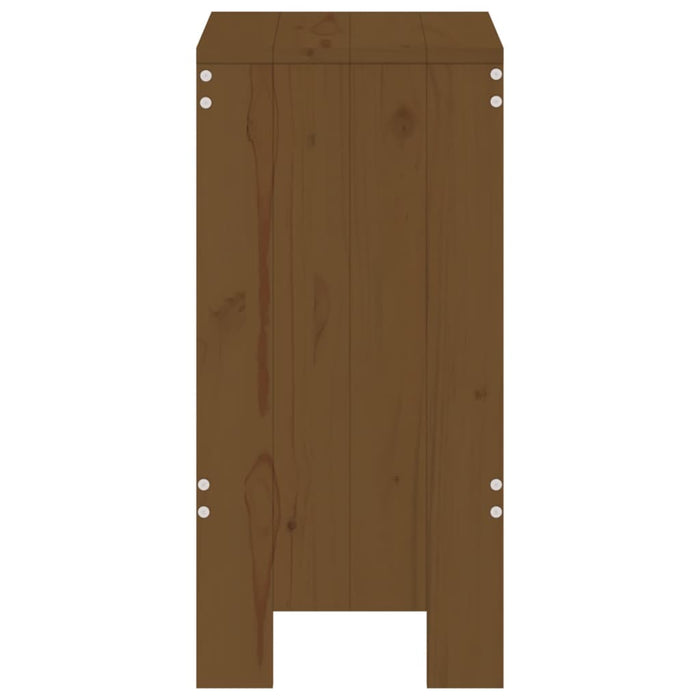 Taburete de bar 2 buc. maro miere 40x36x75 cm lemn masiv de pin - WALTI WALTI