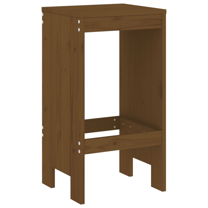 Taburete de bar 2 buc. maro miere 40x36x75 cm lemn masiv de pin - WALTI WALTI