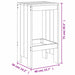 Taburete de bar 2 buc. maro miere 40x36x75 cm lemn masiv de pin - WALTI WALTI