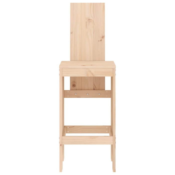 Scaune de bar, 2 buc., 40x42x120 cm, lemn masiv de pin - WALTI WALTI