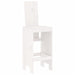 Scaune de bar, 2 buc., alb, 40x42x120 cm, lemn masiv de pin - WALTI WALTI