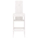Scaune de bar, 2 buc., alb, 40x42x120 cm, lemn masiv de pin - WALTI WALTI