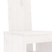 Scaune de bar, 2 buc., alb, 40x42x120 cm, lemn masiv de pin - WALTI WALTI