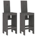 Scaune de bar, 2 buc., gri, 40x42x120 cm, lemn masiv de pin - WALTI WALTI