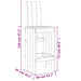Scaune de bar 2 buc. maro miere 40x42x120 cm lemn masiv de pin - WALTI WALTI