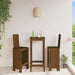 Scaune de bar 2 buc. maro miere 40x42x120 cm lemn masiv de pin - WALTI WALTI