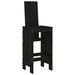 Scaune de bar, 2 buc., negru, 40x42x120 cm, lemn masiv de pin - WALTI WALTI