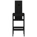 Scaune de bar, 2 buc., negru, 40x42x120 cm, lemn masiv de pin - WALTI WALTI