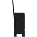 Scaune de bar, 2 buc., negru, 40x42x120 cm, lemn masiv de pin - WALTI WALTI