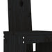 Scaune de bar, 2 buc., negru, 40x42x120 cm, lemn masiv de pin - WALTI WALTI