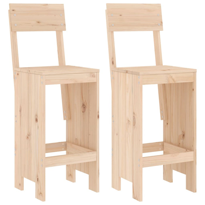 Taburete de bar, 2 buc., 40x48,5x115,5 cm, lemn masiv de pin - WALTI WALTI