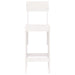 Taburete de bar, 2 buc., alb, 40x48,5x115,5 cm, lemn masiv pin - WALTI WALTI