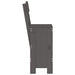 Taburete de bar, 2 buc., gri, 40x48,5x115,5 cm, lemn masiv pin - WALTI WALTI
