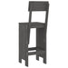 Taburete de bar, 2 buc., gri, 40x48,5x115,5 cm, lemn masiv pin - WALTI WALTI