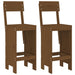 Taburete bar 2 buc. maro miere 40x48,5x115,5 cm lemn masiv pin - WALTI WALTI