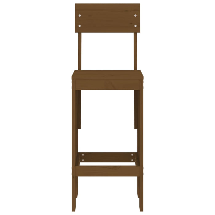 Taburete bar 2 buc. maro miere 40x48,5x115,5 cm lemn masiv pin - WALTI WALTI