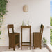 Taburete bar 2 buc. maro miere 40x48,5x115,5 cm lemn masiv pin - WALTI WALTI