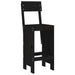 Taburete de bar, 2 buc., negru, 40x48,5x115,5 cm lemn masiv pin - WALTI WALTI
