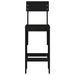 Taburete de bar, 2 buc., negru, 40x48,5x115,5 cm lemn masiv pin - WALTI WALTI