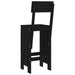 Taburete de bar, 2 buc., negru, 40x48,5x115,5 cm lemn masiv pin - WALTI WALTI