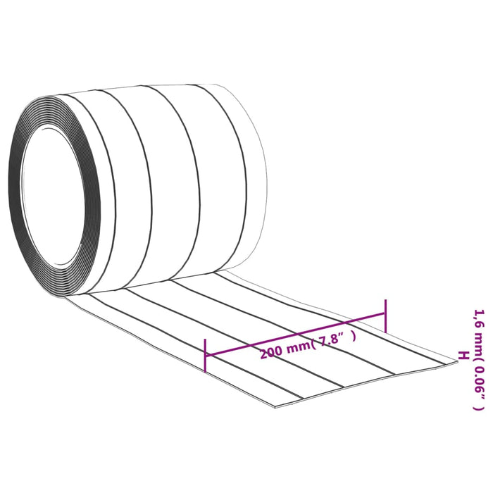 Perdea pentru ușă, transparent, 200 mmx1,6 mm 10 m, PVC - WALTI WALTI
