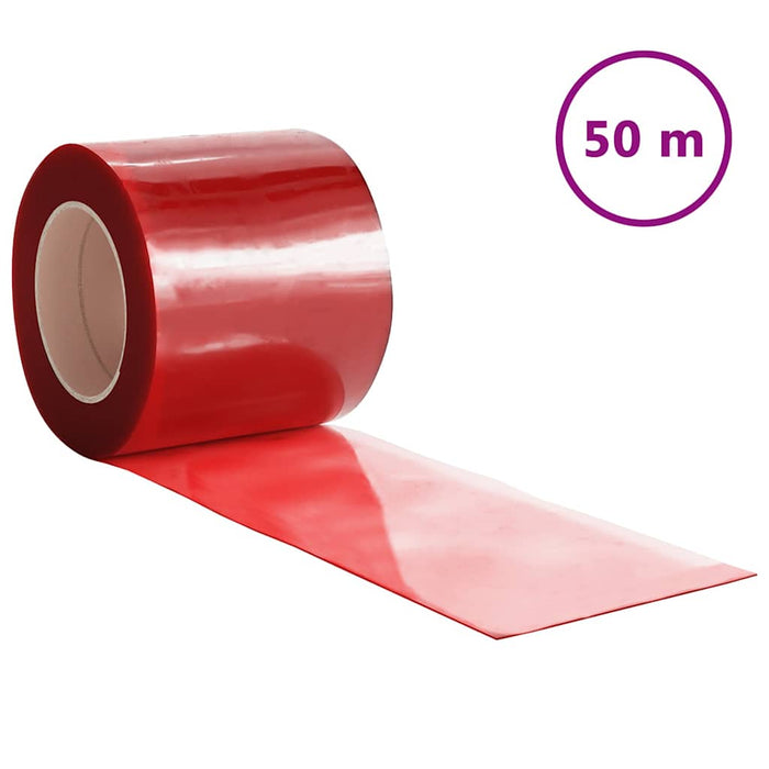Perdea pentru ușă, roșu, 200 mmx1,6 mm 50 m, PVC - WALTI WALTI