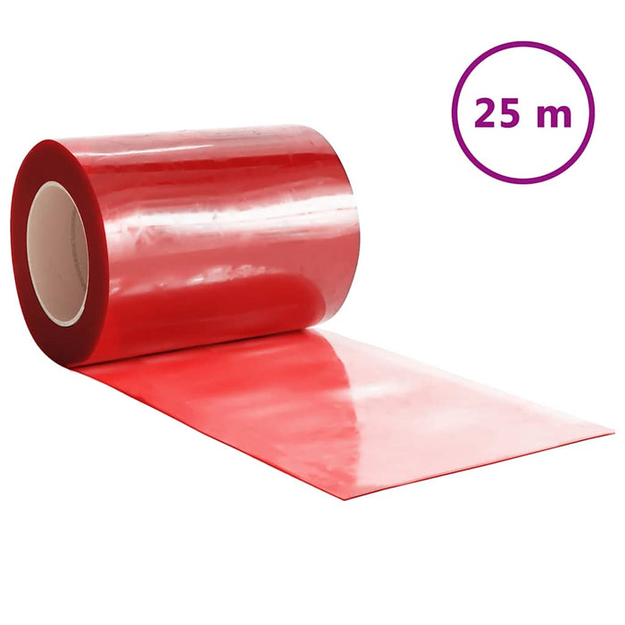 Perdea pentru ușă, roșu, 300 mmx2,6 mm 25 m, PVC - WALTI WALTI