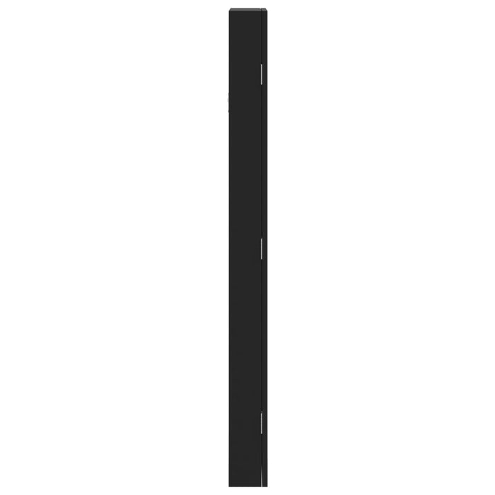 Dulap de bijuterii cu oglindă de perete, negru, 30x8,5x106 cm - WALTI WALTI