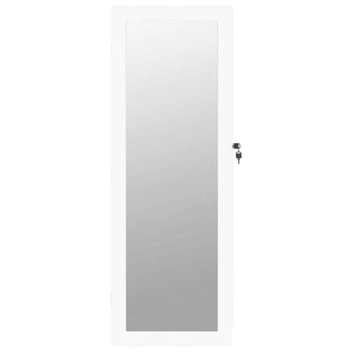 Dulap de bijuterii cu oglindă de perete, alb, 37,5x10x106 cm - WALTI WALTI