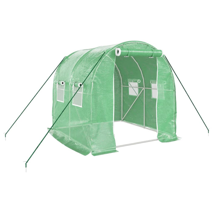 Seră cu un cadru din oțel, verde, 4 m², 2x2x2 m - WALTI WALTI