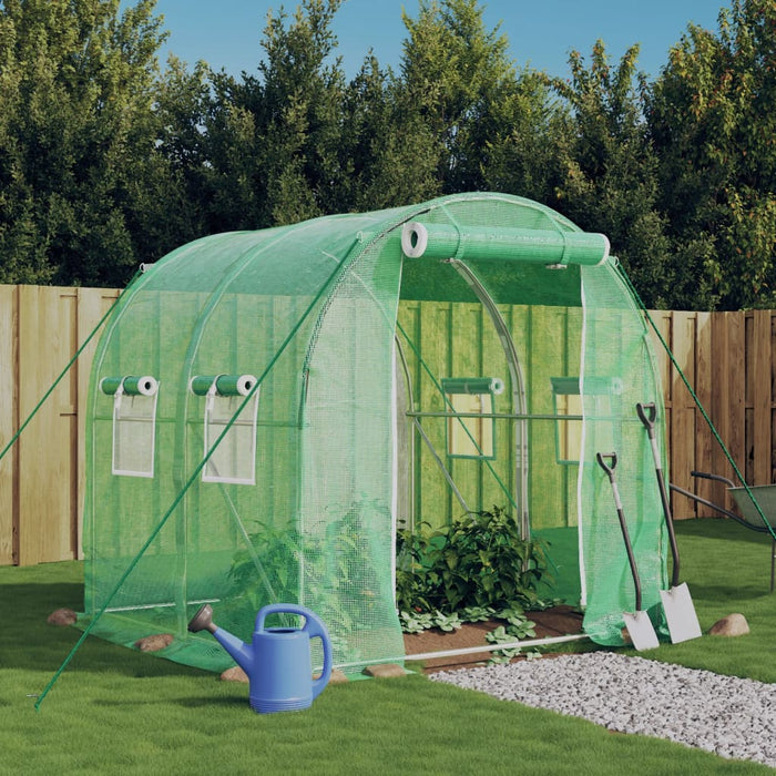 Seră cu un cadru din oțel, verde, 4 m², 2x2x2 m - WALTI WALTI