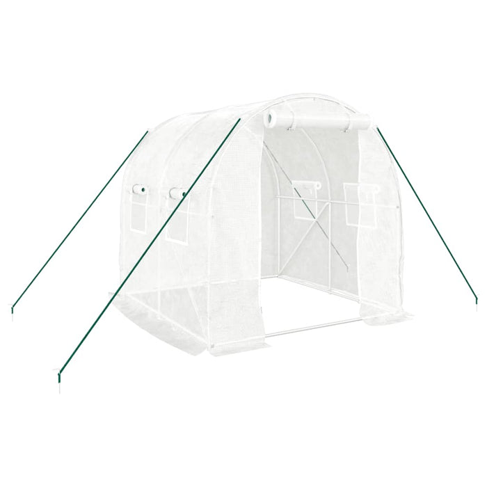 Seră cu un cadru din oțel, alb, 4 m², 2x2x2 m - WALTI WALTI