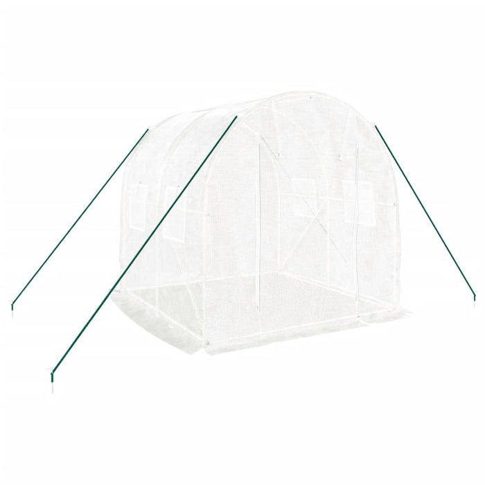 Seră cu un cadru din oțel, alb, 4 m², 2x2x2 m - WALTI WALTI