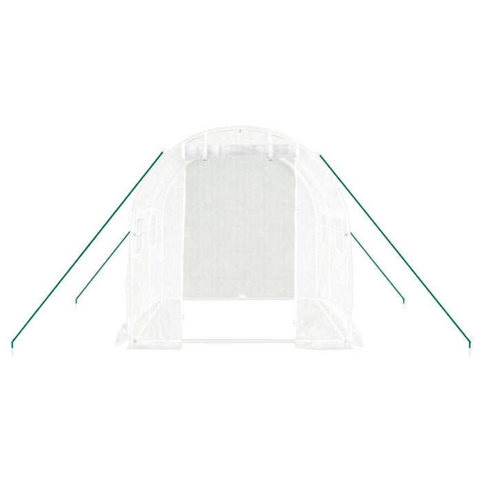 Seră cu un cadru din oțel, alb, 4 m², 2x2x2 m - WALTI WALTI
