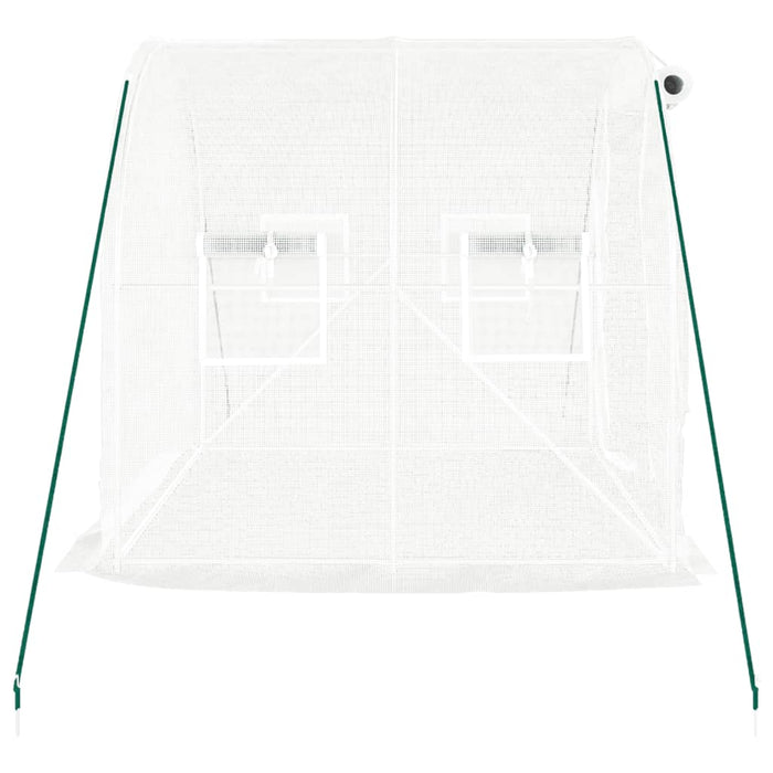 Seră cu un cadru din oțel, alb, 4 m², 2x2x2 m - WALTI WALTI
