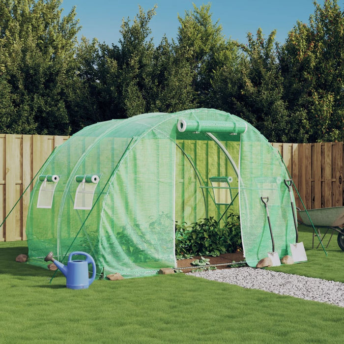 Seră cu un cadru din oțel, verde, 6 m², 3x2x2 m - WALTI WALTI