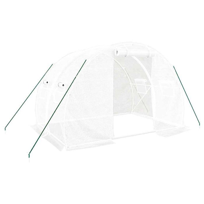 Seră cu un cadru din oțel, alb, 6 m², 3x2x2 m - WALTI WALTI